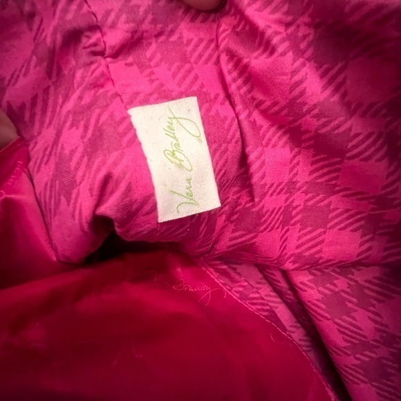 Vera Bradley Messenger Cross‎ Body Bag Pink Paisley Meets Plaid Retired Laptop - Picture 10 of 15